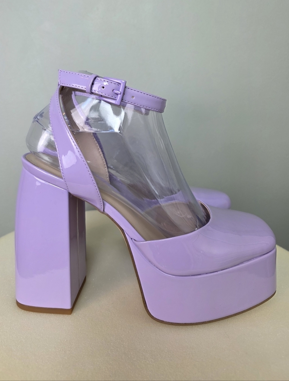 BP. Danni Platform Pump Square Toe, Lilac Purple – Size 7.5M - Great Condition! - Picture 8 of 16